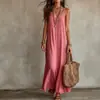 Vestido de tirantes V-neck para mujer, color liso, estilo bohemio vacacional, europeo y americano, Amazon, 2026
