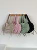2025 Bolsa Plegable de Nicho Ligera de Gran Capacidad de Nylon para Mujer con Cordón Distintiva Street Casual Bolso de Hombro Grande