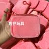 Porta-moedas Quadrado de Cor Sólida Cor de Doce Mochila Pequena Estofada Mochila Escolar Bolsa para Fones de Ouvido Mochila Casual Fofa Bolsas de Moeda