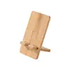 Soporte de Bambú para Teléfono Creativo Soporte para Teléfono de Madera de Bambú Natural Gadget Simple para Maratones de Series Soporte para Teléfono Personalizable con Logo Escolar