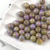 Pintura al Óleo Cielo Estrellado Estilo Chino Nuevo Cuentas Redondas tipo Laca Cuentas de Resina Cadena de Cuentas Pulsera DIY Hecha a Mano Collar Accesorios de Joyería