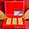 Transmisión en Vivo Popular Oro Puro Doce Signos del Zodíaco Dragón Moneda de Oro Adornos Caja de Madera Lámina de Oro Moneda Conmemorativa Medalla Conmemorativa Regalo Venta al por Mayor