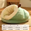 Pantuflas Populares de Otoño e Invierno, Jaula para Perros Semicerrada, Nido para Gatos, Casa para Perros Tridimensional, Colchoneta Cálida para Cachorros, Fábrica Transfronteriza