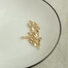 Alas de ángel con cuentas de oro de 14 quilates, color preservado, accesorios de joyería hechos a mano, alas de mariposa con cuentas, material de cuerda