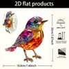 Apanhador de Sol de Acrílico Transfronteiriço Pássaro Colorido Decoração de Jardim Ornamento Pendurado Estilo Pastoral
