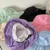Sombrero de Sol con Lazo Lindo Estilo Coreano Protector Solar Delgado Sombrero de Pescador para Mujer Verano Anti-ultravioleta Cara Descubierta Sombrero de Cuenca Pequeña