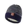 Gorro de Lana para Hombre Invierno Terciopelo Cálido Tejido Invierno Engrosado a Prueba de Frío Gorro Baotou Estilo Coreano Protección para Orejas Gorro para el Frío