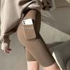 Shorts de Segurança Finos de Verão, Calça Shark de Cintura Alta com Controle de Barriga e Levanta Bumbum, Não Enrola, Sem Costura, Pode Ser Usado como Roupa Externa