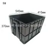 Caja de Plástico PP Negra Antiestática de Alta Resistencia, Personalizable con Logo, Fabricada en Dongguan con Materiales Nuevos mediante Proceso de Moldeo por Inyección