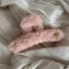 Color Macarrón Clip de Navidad Rojo Nuevo Clip Tiburón de Alta Gama en la Parte Posterior de la Cabeza con Pinzas Grandes para el Cabello y Accesorios para el Cabello
