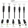 Cabo de carregamento USB para orifício redondo DC3.5, cabo de alimentação DC3.5*1.35mm de dois núcleos, cabo de alimentação para plugue de luz noturna