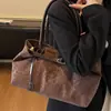 Bolso Grande de Leopardo para Mujer 2025 Nuevo Otoño e Invierno Retro Versátil Bolso de Hombro de Moda Bolso Tote para Viajes