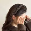 Tiara Vintage com Dentes Enrolada em Lã para Mulheres 2026 Novo Estilo Moda High-Top Acessório de Cabelo para Uso Diário
