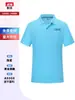 Camisas tipo polo de trabajo de secado rápido con cuello, personalizadas con logo impreso para el verano, para tiendas 4S, talleres de reparación y empresas, de manga corta