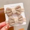 Nueva banda para el cabello para niños que no daña el cabello, banda de goma elástica alta, bola para el cabello, cuerda para el cabello, lazo de dibujos animados, anillo de toalla para niña