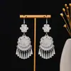 [Seleção Premium] Novos Brincos Longos com Franjas Étnicos Miao, Brincos de Moda Estilo Étnico de Prata Miao de Luxo Leve