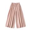 Pantalones Anchos Nuevos de Otoño e Invierno, Pantalones Casuales Florales de Secado Rápido, Pantalones Linterna Versátiles de Cintura Alta, Pantalones Cortos de Nueve Puntos Calientes de Dopamina para Mujer