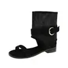 Sandalias de Verano con Clip para Dedos de 3CM de Altura Oculta para Mujer Verano 2026 Nuevo Estilo Botín Versátil Sandalias Chanclas con Tacón Grueso
