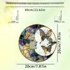 Estación Independiente de Amazon Transfronteriza Nuevo Color Acrílico Película Color Libélula Mariposa Luna Sol Atrapasueños Colgante