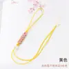 Llavero de Nudo Flor de Durazno Cuerda DIY Estilo Chino Marcapáginas Bolsa Cadena de Teléfono Accesorios Venta al por Mayor Pequeño Exquisito Cordón para Teléfono