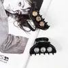 Nuevo Clip de Agarre de Ácido Acético de 3 mm de Alto Grado Elegante Nicho Cristal Estéreo Tamaño Pequeño Pinza para Recoger el Cabello a Mitad de Atar Mujer