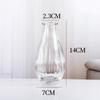 Jarrón de Vidrio Simple Escandinavo Transparente Mini Jarrón Hidropónico para Flores Pequeño Flores Frescas Secas Adornos Decorativos para el Hogar