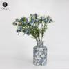 Flor artificial pastoral directa de fábrica, flor de seda, pequeña margarita, semilla negra, hierba, decoración para boda, hogar, tipo de línea, flor falsa