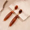 Pendientes Colgantes Europeos y Americanos con Forma de Gota de Aguja de Plata Pendientes de Nicho de Gama Alta Moda Simples Tendencia Pendientes de Temperamento Venta al por Mayor