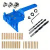 Localizador de perforación de madera Yunbei punzonador de agujero recto localizador de perforación espiga redonda de madera empalmado herramienta DIY