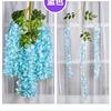 Decoração de Casamento Personalizada Tiras de Flores Glicínia Simulada Flor de Feijão Popular Flor de Trepadeira de Três Pontas Simulada Glicínia para Teto e Passeio