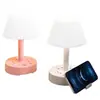 Lámpara de Escritorio LED Inteligente, Lámpara de Lectura Regulable, Lámpara de Mesita de Noche para Dormitorio, Lámpara de Luz Suave para Protección Ocular de Dormitorio Estudiantil, Puerto USB