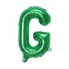 Balão de alumínio de 16 polegadas com letras em inglês, roxo, branco e verde, layout criativo, decorativo, letras A-Z, balão de papel alumínio
