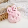 Muñeca de peluche linda muñeca conejo de cereza broche terminado diy llavero colgante accesorios para ropa accesorios para zapatos y calcetines