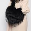 Bolso de Hombro de Felpa Original Niche Love de Gran Capacidad para Mujer, Bolso de Moda Ins Versátil para Otoño e Invierno, Bolso Peludo, Bolso Cruzado