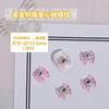 Joyería Popular al Por Mayor para Arte de Uñas, Moño Aurora Transparente como Hielo, Moños Coloridos Corazón de Durazno, Accesorios de Decoración de Uñas Diamante Corazón