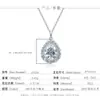 Collar de plata de ley S925 con moissanita en forma de pera y gota de agua para mujer, moderno y lujoso, adecuado para banquetes, cadena para la clavícula, stock de fábrica al por mayor