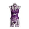Comércio exterior de alta qualidade quente sexy cuecas cílios renda osso plástico Garter 8 cor corpo modelando cinco peças conjunto 0995