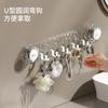 Gancho corrugado con ventosa giratoria, gancho sin perforaciones, resistente, para baño, puerta de baño, pared trasera, gancho sin costuras