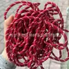 Cuerda Redonda de Poliéster con Núcleo Retorcido, Patrón de Puntos de Colores, 5mm de Espesor, Cuerda Miu Resistente al Desgaste para Tejido Hecho a Mano DIY, Colgante, Cinturón, Cuerda para Sombrero, Cordón