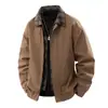 Chaqueta Falsa de Dos Piezas Transfronteriza para Hombre Solapa Primavera Nueva Chaqueta Juvenil Ajustada Estilo Retro Americano Tallas Grandes Moda