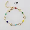 Pulsera de Aleación de Venta Caliente Transfronteriza, Versátil, Creativa y de Moda, Pulsera Femenina de Ojo de Diablo Corazón Estilo Europeo y Americano Ins