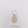 Llavero de Madera de Haya Colgante Creativo Grabado Láser Personalizado Impresión Tallado Venta al por Mayor en Stock Anillo para Llaves de Madera Maciza
