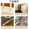 Bolsa de Entrega de Alimentos y Bebidas Personalizada para Barbacoa y Olla Caliente, Bolsa Tote Gruesa Desechable de Tela No Tejida con Aislamiento de Papel Aluminio