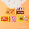 Nuevos y lindos accesorios de resina transparente de colores súper lindos de dibujos animados, joyería de bricolaje, comida en miniatura y accesorios de pegamento de crema de juego