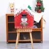 Natal Nova Capa de Cadeira Impressa Dos Desenhos Animados Velho Boneco de Neve Tampa de Fezes Restaurante Bar Mesa de Jantar Decorações de Natal