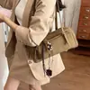 Bolsa de Mão de Boliche Nova Retro Outono 2026 Bolsa de Ombro Grande Capacidade Feminina Tendência Nicho Versátil Bolsa de Axila
