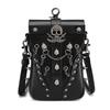 Estilo Retro Industrial Steampunk Bolso Cuadrado Pequeño Diseño de Nicho Bolso Cruzado de Hombro Único para Mujer Bolso para Teléfono Móvil de Industria Pesada