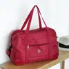 Bolsa de almacenamiento para viajes, organizador de ropa impermeable, portátil, plegable, cubierta de equipaje de gran capacidad, bolsa de viaje con ruedas