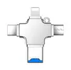Adecuado para Lector de Tarjetas Apple Adaptador OTG Tres en Uno Multifunción Teléfono Móvil Unidad Flash USB Tarjeta TF USB 3.0 de Alta Velocidad Venta al por Mayor