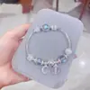 Em estoque pulseira de conto de fadas estrela lua super fofa design pequeno e fresco pulseira de moda de luxo leve presente